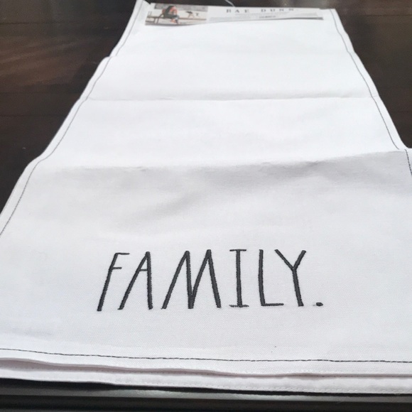 Rae Dunn FAMILY Table Runner